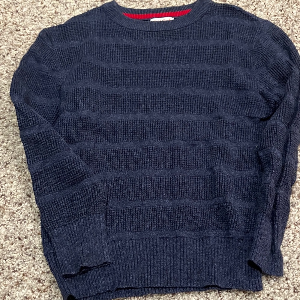 Cat & Jack Boys Navy Crewneck Sweater – Size Small (6/7)